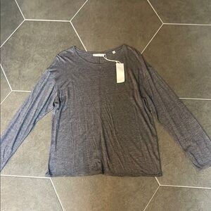 Vince NWT Gray Long Sleeve Top L